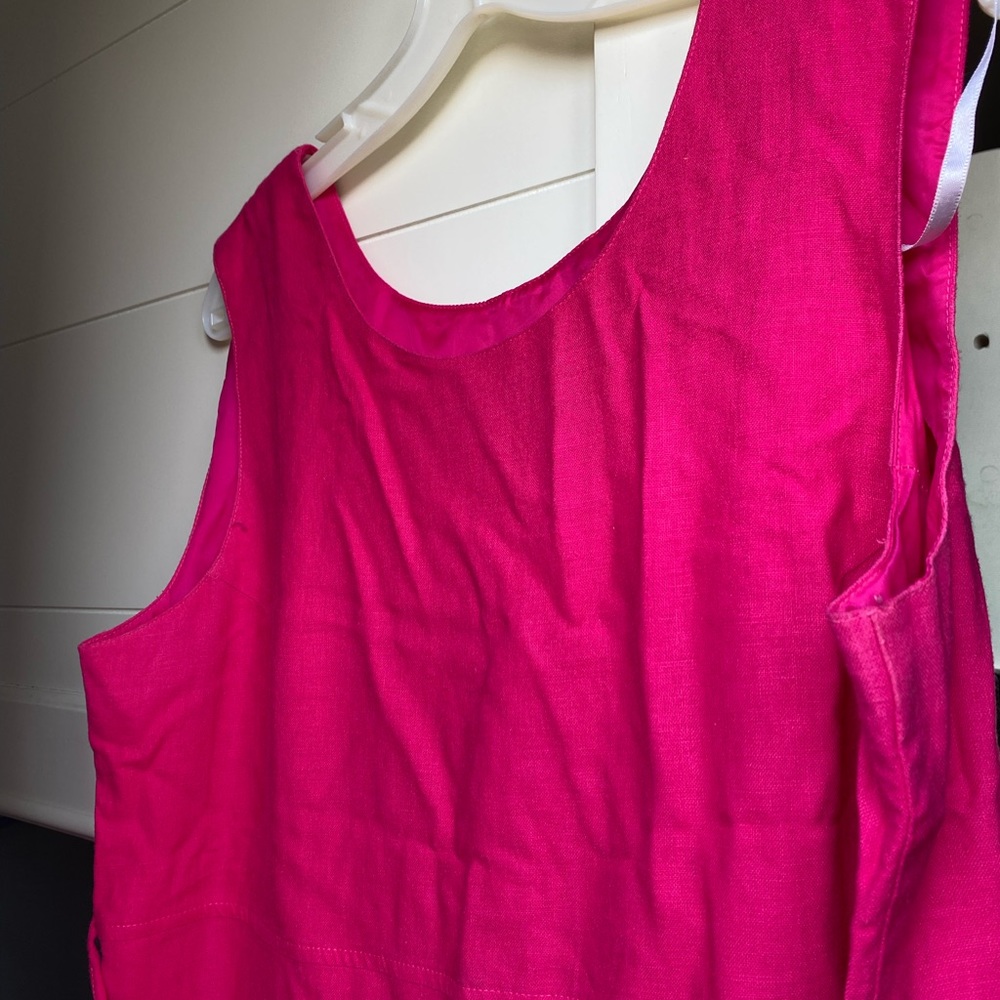 Sag Harbor Pink linen midi dress - Picture 12 of 12